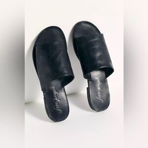 NEW Free People Vicente Slide Sandal Black